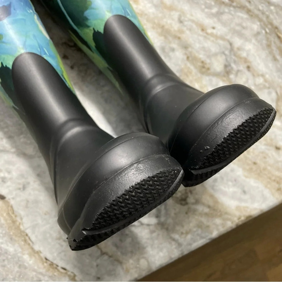 Hunter Original Limited Edition Tall Botanical Print Wellington Boot Size - Picture 7 of 14